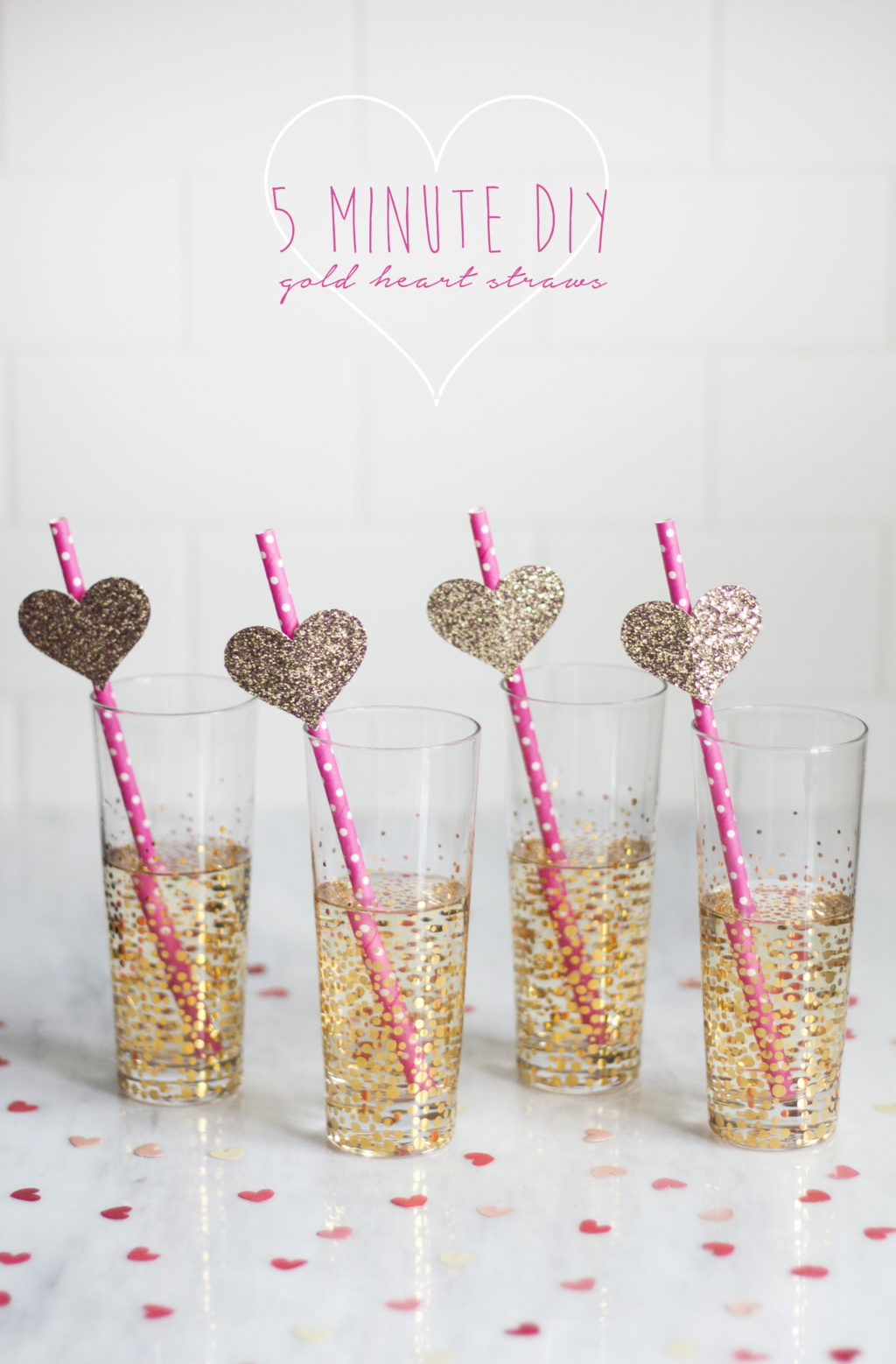 Valentines Day Straw Toppers DIY 
