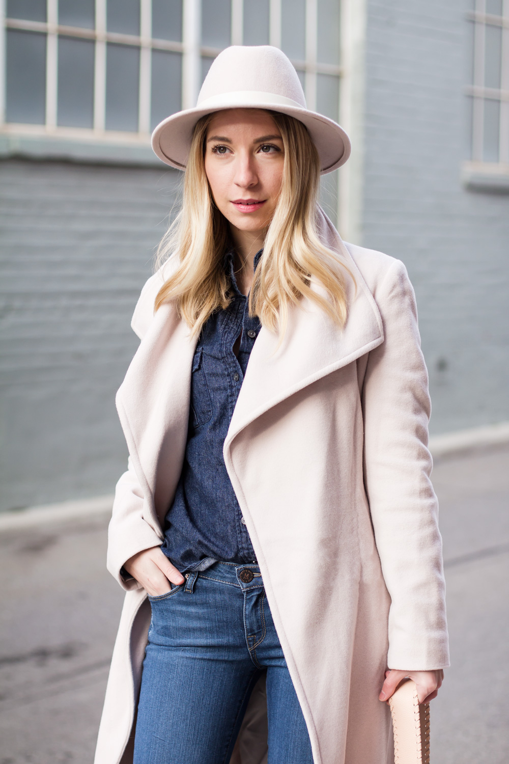Club monaco deals pink coat