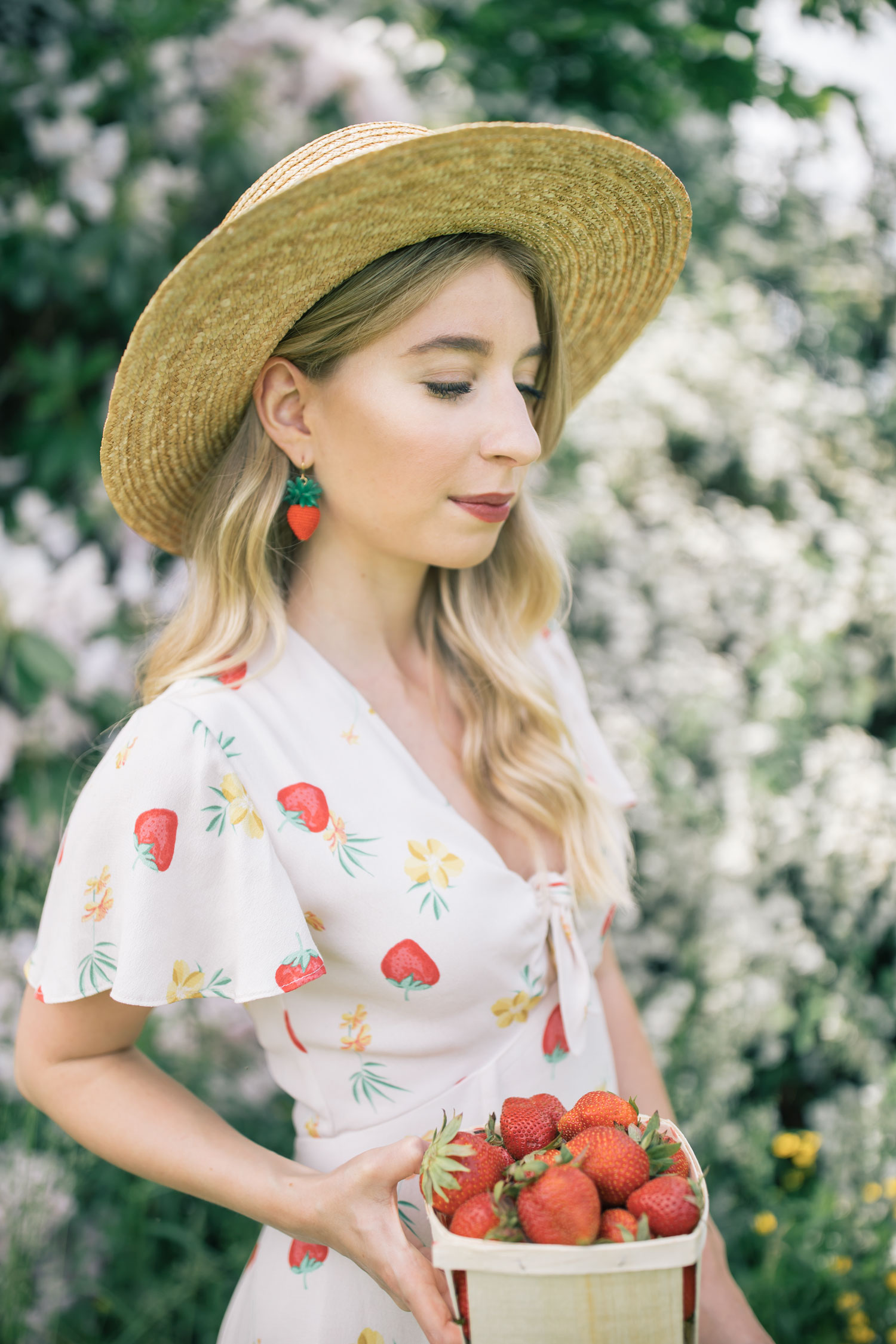 J crew strawberry earrings sale