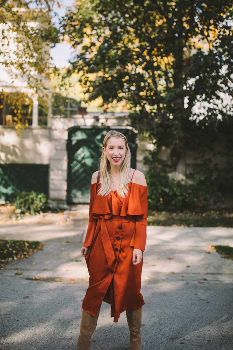 Banana republic cheap orange dress