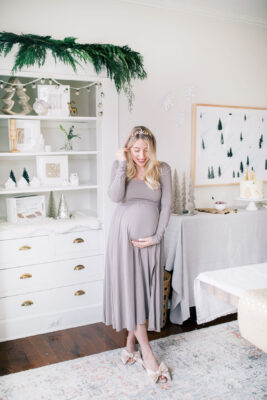 Maternity shower dress for winter deals