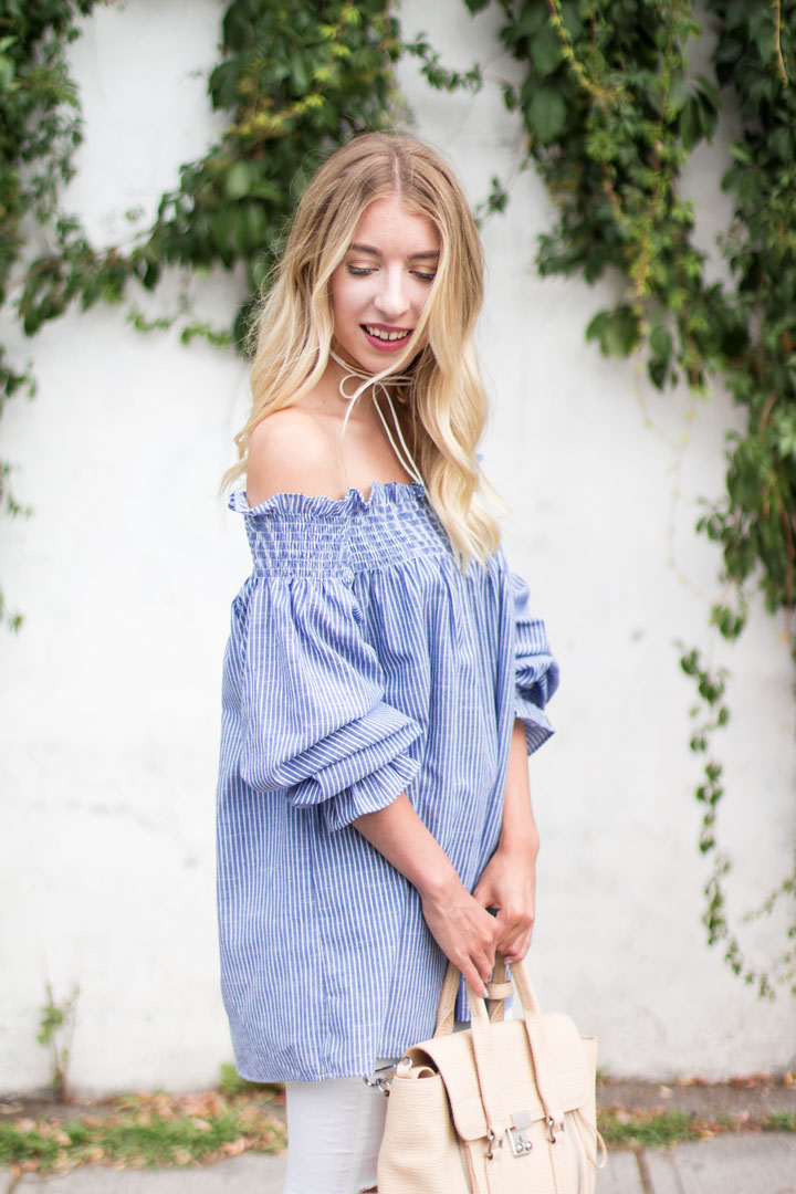 Oversized Off The Shoulder | The Blondielocks | Life + Style