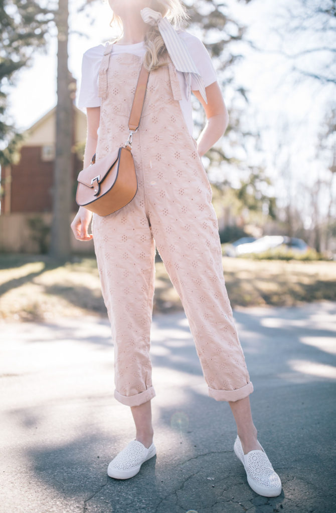 Eyelet Overalls | The Blondielocks | Life + Style