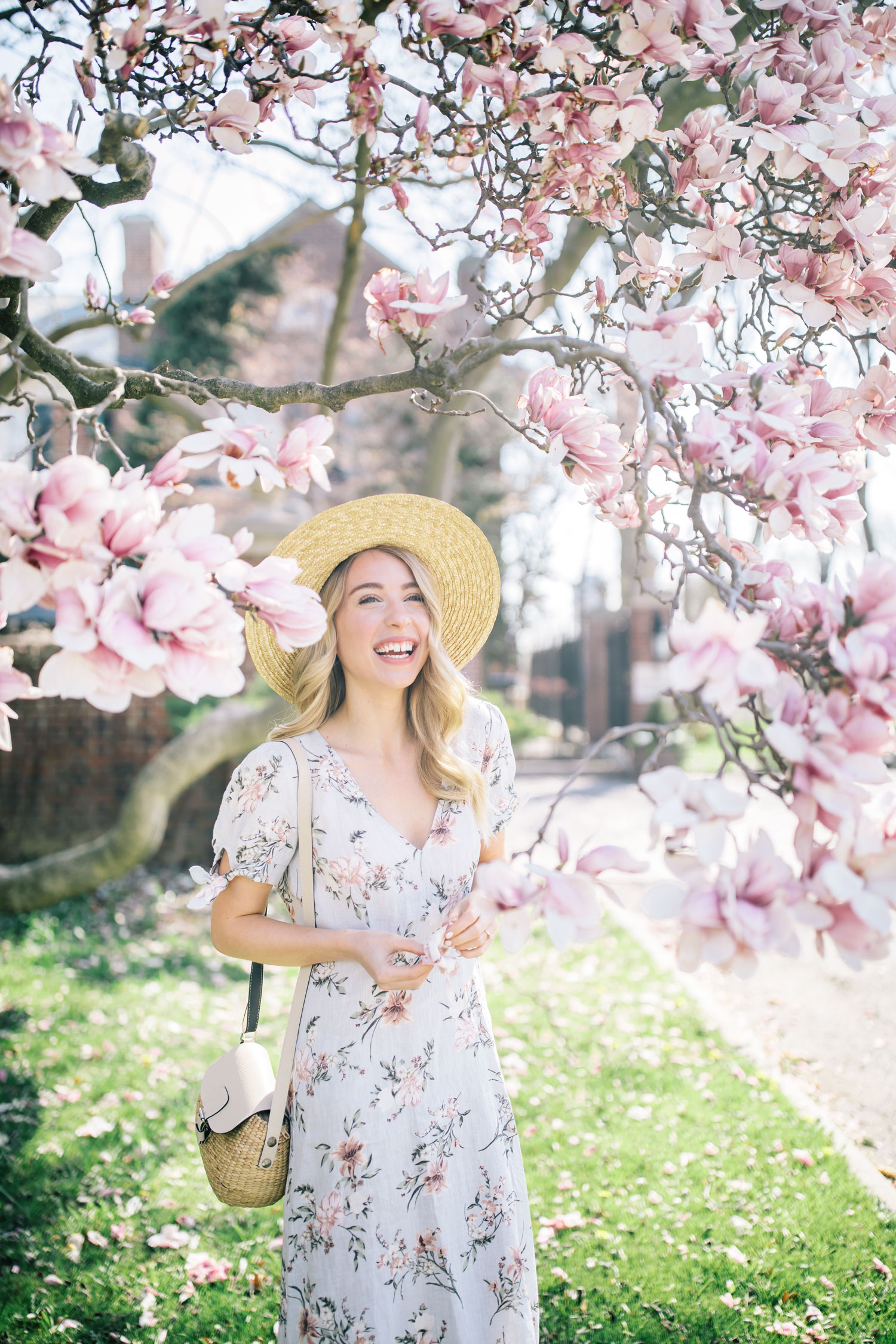 zara linen floral dress