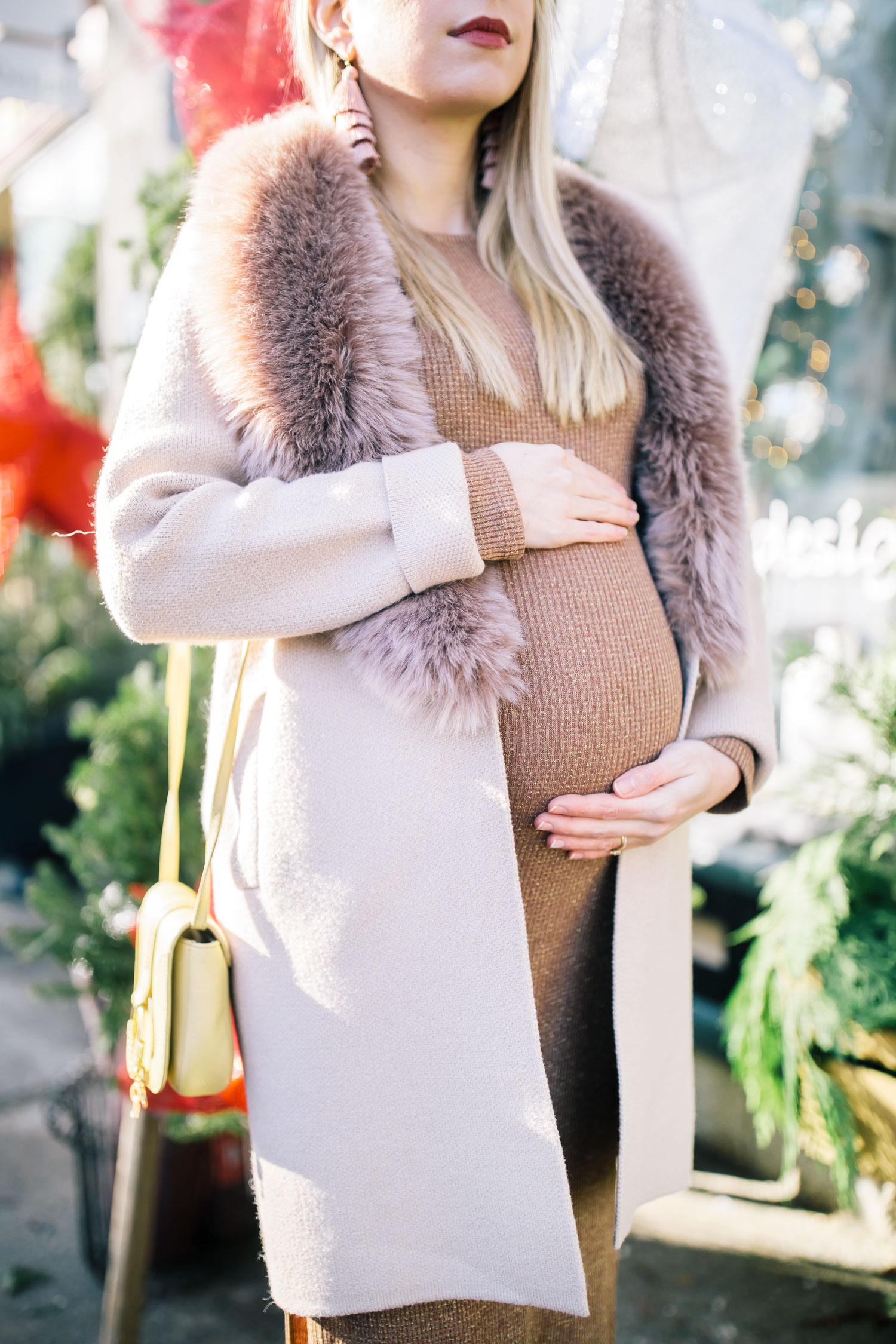 Maternity Holiday Glamour | The Blondielocks | Life + Style