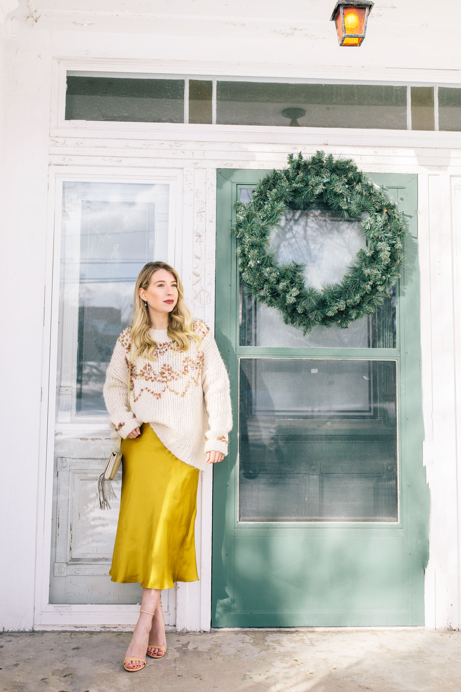 green slip dress zara